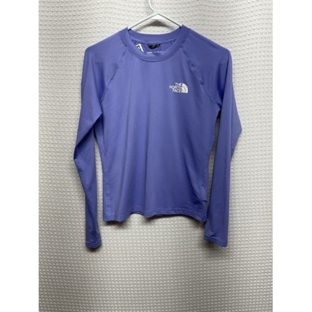 The North Face FlashDry UPF40+ Purple Graphic Long Slv. T-Shirt Girls XL Jordan